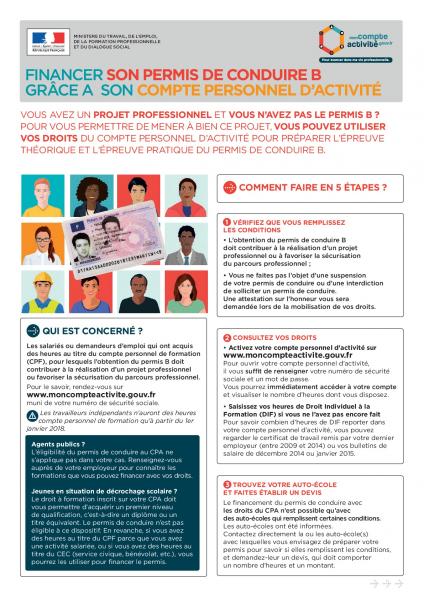 Depliant explicatif permis b 2